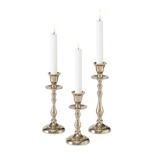 Rosdorf Park 9'' H Metal Tabletop Candlestick | Wayfair