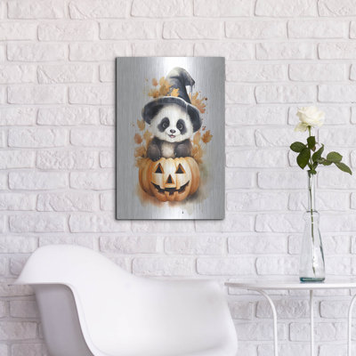 Art mural luxueux «Autumn Panda Halloween» par Momart