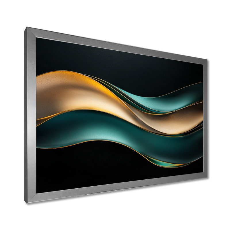 Soft Marble Coastal Balance IV - Art abstrait sur toile marbrée abstraite, H 30 po x l 40 po, Argent argent
