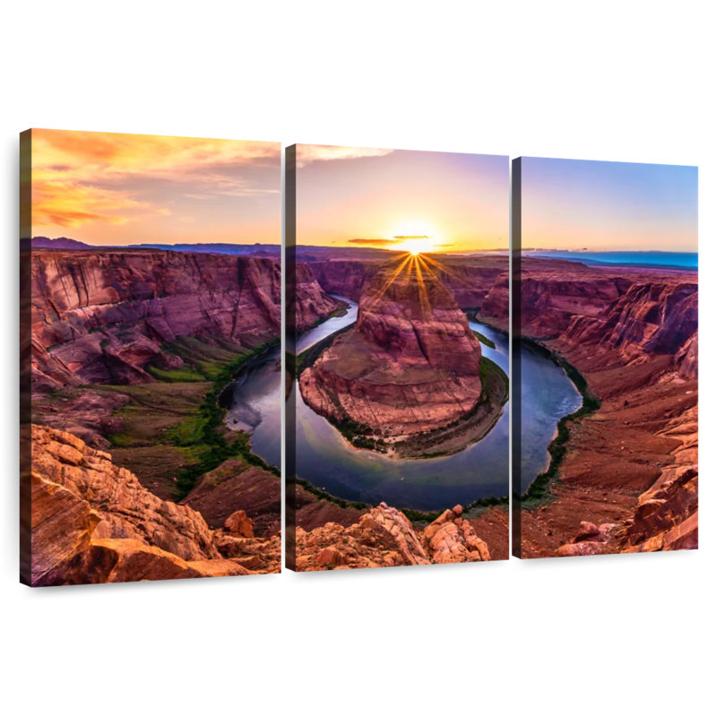 Alvord Sunrise At Horseshoe Bend, 28" H x 45" W