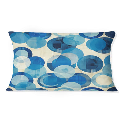 Coussin lombaire Mid-Century Blue Beige