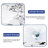 37"X22" Bathroom Vanity Top, With Undermount Ceramic Sink And Backsplash, 3 Faucet Holes