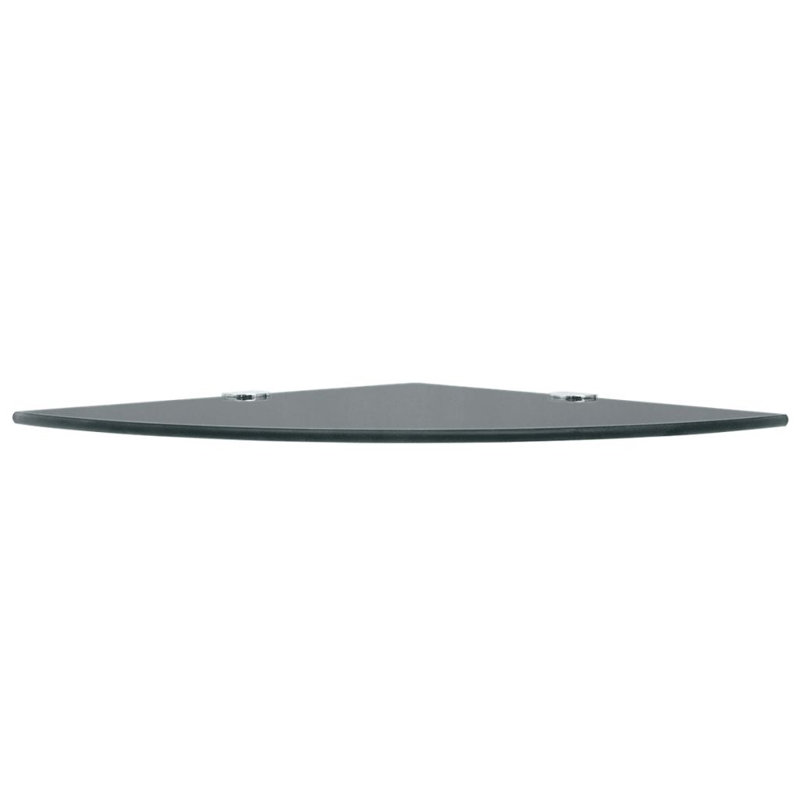 Tablette murale en coin en verre trempé, H 0,31 po x l 9,8 po x P 9,8 po