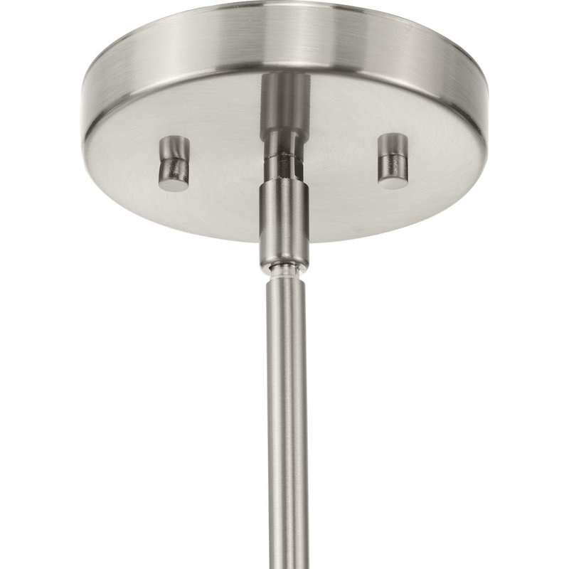 Haas Brushed Nickel 6-Light Chandelier with Opal Glass Globes