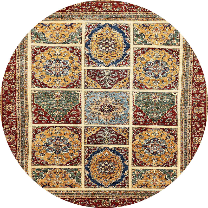 Abstract Indoor Rug, Round 3'
