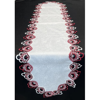 Chemin de table rectangulaire en polyester
