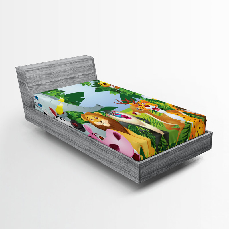 Multicolore Ambesonne, Drap-housse simple TG