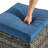 Stylish PE Wicker Square Outdoor Patio Ottoman-142130807-142130804