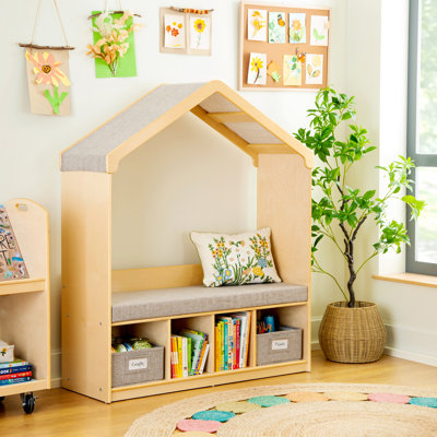 EdQ Reading Seating Nook and Storage Natural by Guidecraft