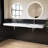 83'' Wall Mount Double Bathroom Sink SMC Bathroom Vessel Sink Only