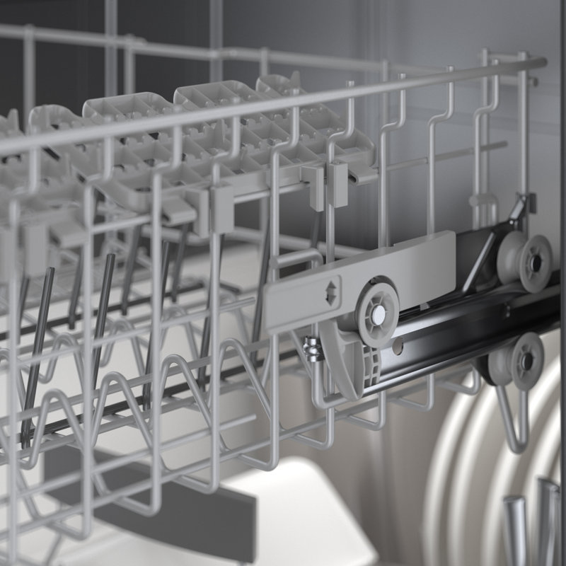 800 Series 24" Top Control Built-In Dishwasher with Stainless Steel Tub and Flexible 3Rd Rack, Black Inox