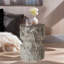 Tables de bout d'extérieur en ciment pour patio, table d'appoint de jardin en faux terrazzo, petite table d'appoint ronde moderne pour l'extérieur, tabouret de jardin en souche d'arbre pour l'intérieur et l'extérieur