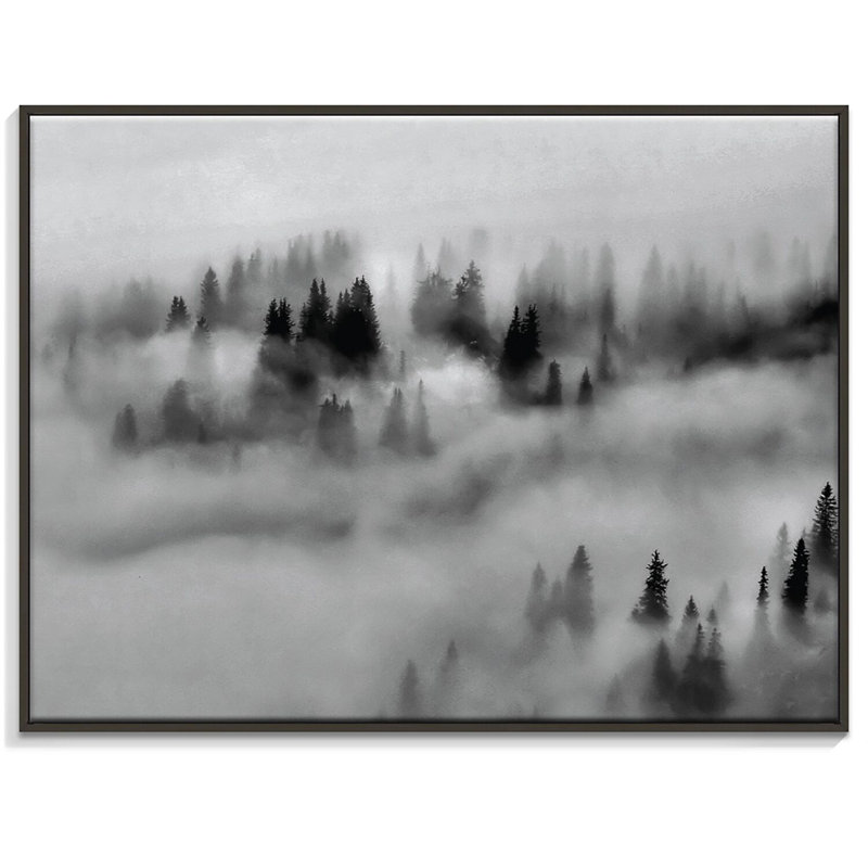 Print on Canvas, 41cm H x 51cm W, Black Floater Frame