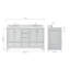 Ensemble de meuble-lavabo double avec dessus Abita 61-93359415
