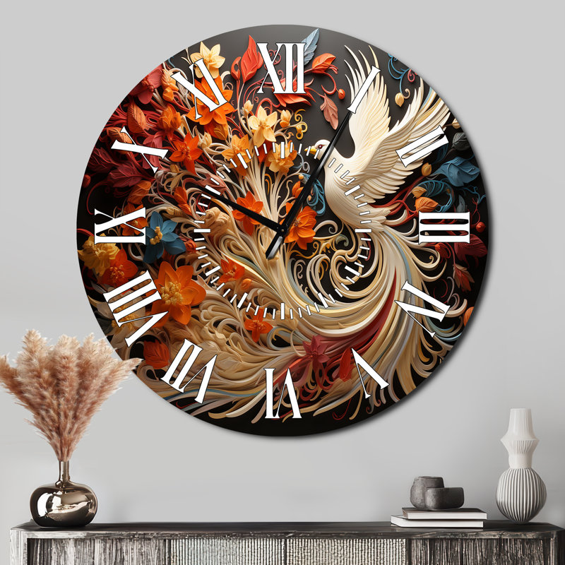 Horloge murale Christianity Pentecost Fire, Surdimensionné