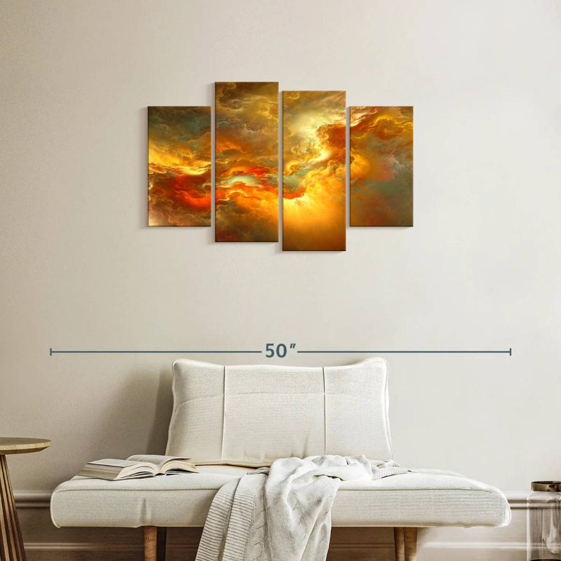 Avery Sunset Glow Abstract, H 22 po x l 36 po
