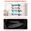 Support mural pour 4 planches de surf horizontales permettant de présenter et de ranger des planches à neige, des planches de kite, une planche courte, des skis, une casse en acier au carbone, un poids total de 100 lb, des skis réglables à finition noire