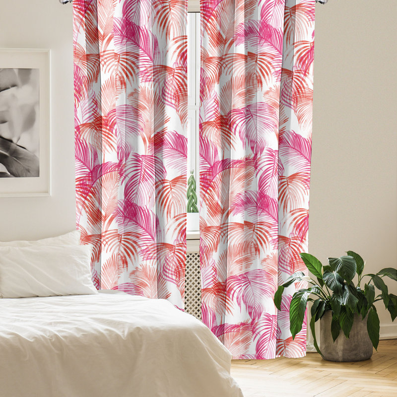 Semi Sheer Curtain Pair, 28" W x 63" L