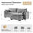 Wolff 3-Piece L-Shape Sectional Sofa with Double-Cushion-1297123135