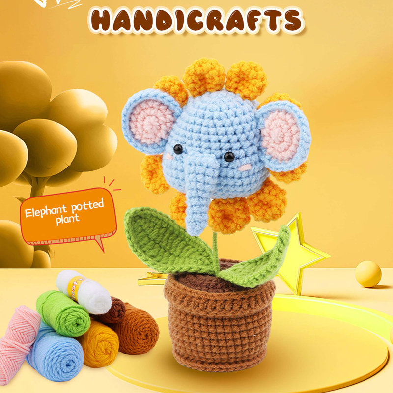 Crochet Kit for Beginners, Crochet Starter Kit for Adults with Step-by-Step Video Tutorials