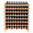 VEVOR 72 Bottle Stackable Modular Wine Rack, 8-Tier Solid Bamboo Wood Storage Racks, Floor Freestanding Wines Holder Display Shelf, Wobble-Free Shelves
