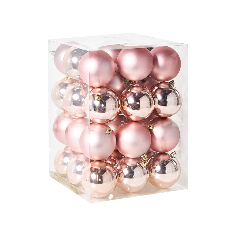 9cm Solid Colour Plastic / Acrylic Ball Ornament