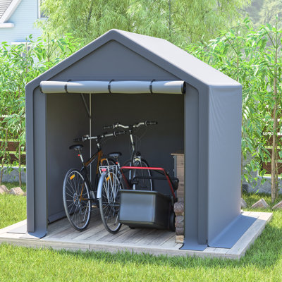 6X6 Ft All - Season Outdoor Storage Tent Quick Install Waterproof And Industrial Grade Shelter With Adaptive Climate Design Effective Regulation