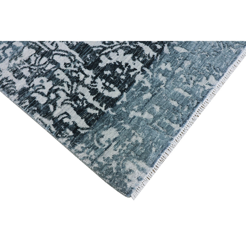 Damask Area Rug, Rectangle 9' x 12'