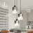 Belding Modern 3-Light Pendant Light Black Glass