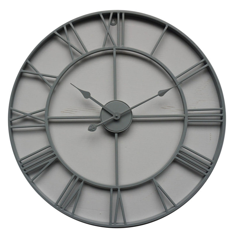 Stutz Composite Wall Clock, Dark Grey