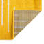 Tapis géométrique jaune en polypropylène tissé à la machine-73987608