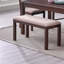 Banc de salle à manger en tissu Zagan