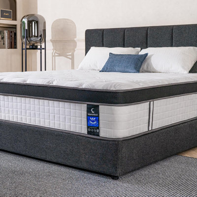 Medium Cooling Gel Memory Foam Hybrid Mattress in a Box, OEKO-TEX® Certified