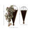 Ensemble de pot de fleurs mural 100% fer 2 pièces Cirebon