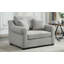Fauteuil d'appoint moderne en chenille surdimensionné-105526456