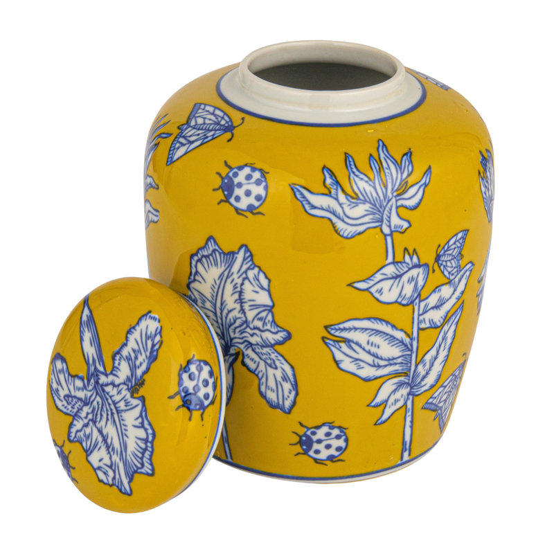 Chadwicks Ceramic Ginger Jar, Yellow