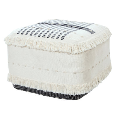 Mcglynn 18" Wide Square Pouf Ottoman by Union Rustic