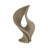 Abstract Resin Quartz Sculpture Statue for Home Decor - Decorative Object Accent for Office Desks, Table or Living Room Decoration - 18", Brown