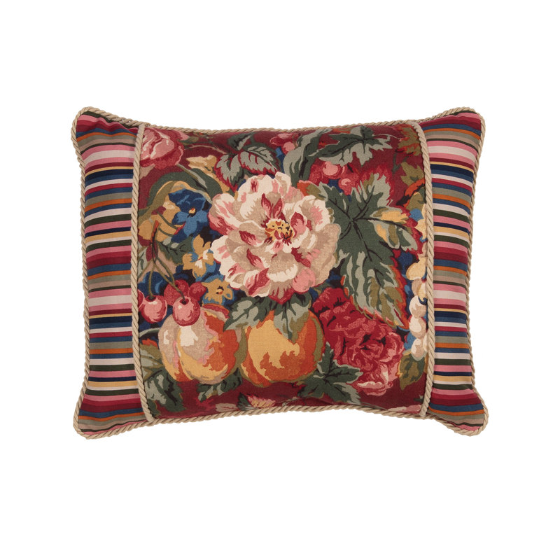 Coussin de petit-déjeuner avec bande décorative et bordure à rebord Queensland