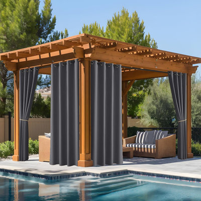 Fade Resistant Outdoor Curtains For Patio 84 Inch Long,...