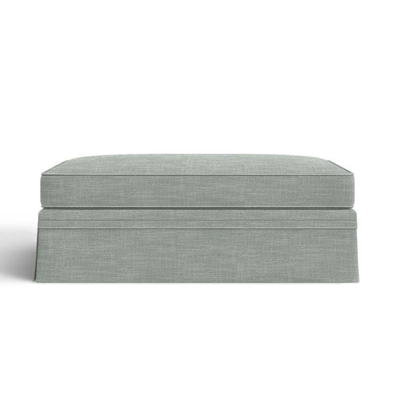 Shelby Upholstered Storage Ottoman, Conversation Capri Basketweave