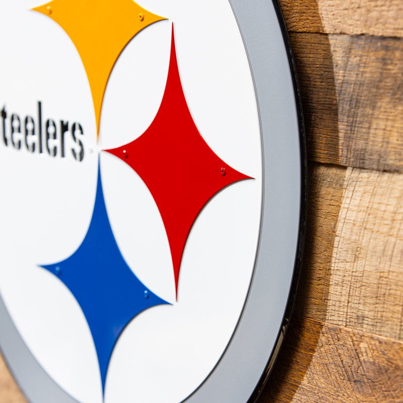 Art mural en métal Pittsburgh Steelers