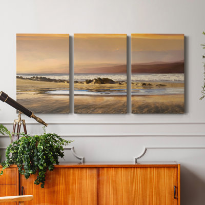 «Dusk Tidal Pool» - Toile tendue avec châssis de qualité supérieure - Prêt à être accroché