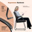 Chaise de conférence 6 pièces en similicuir