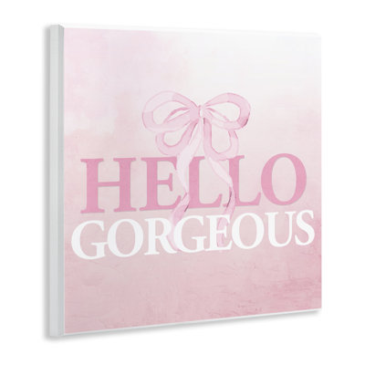«Feminine Hello Gorgeous», plaque murale, design par Kim Allen