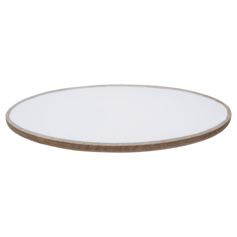 Gracie Oaks Moncada Wood Platter