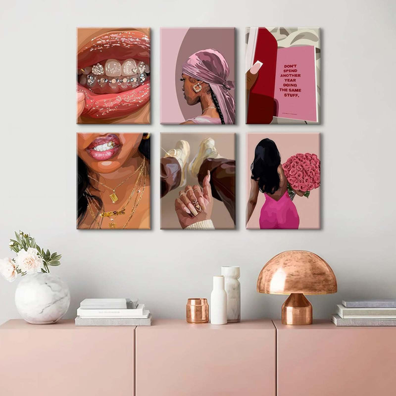 6 Piece Wrapped Canvas Print