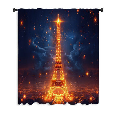 Rideau transparent en polyester Nekeidra