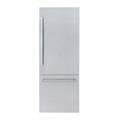 Kucht 30" 16 Cubic Feet Energy Star Built-in Bottom Freezer Refrigerator with Water and Ice Dispenser