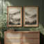 Décorations murales encadrées «Soft Mist Pine Mountain Layers» - ensemble de 2 reproductions d'art encadrées de qualité supérieure sur papier 26 po x 36 po-663439197